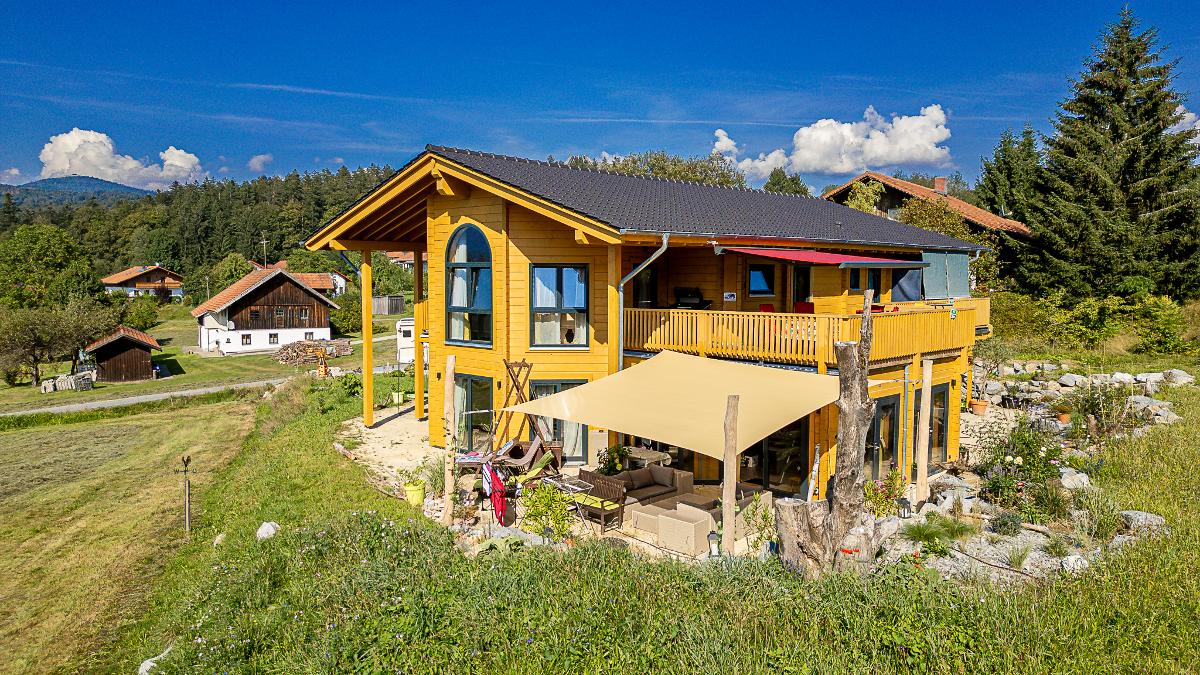 Blockhaus am Baumwipfelpfad in Neuschönau