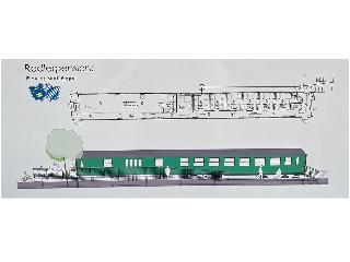 Übernachtung im nostalgischen Bahnwaggon in Bogen